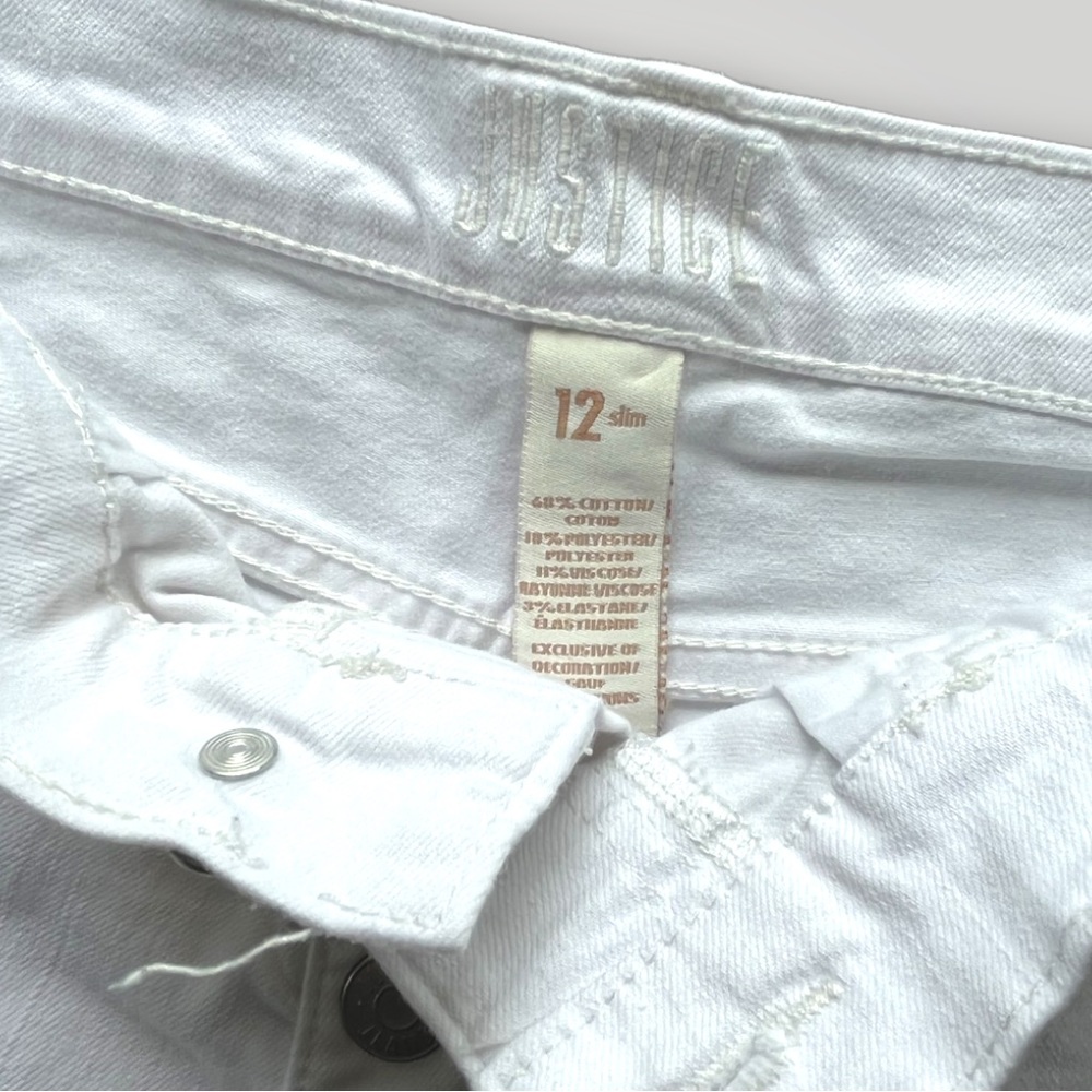 ๐ข5/$25 Justice Button Fly Jean Shorts 12 slim - Picture 10 of 14